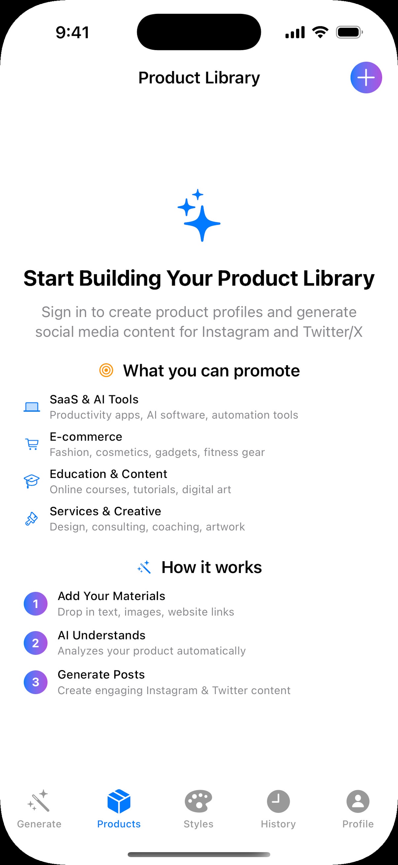 ContentCraft Product Management Interface